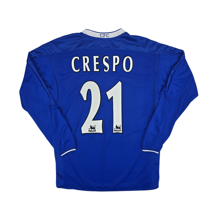 2003/05 Chelsea Home Football Shirt (M) Umbro #21 Crespo - Football Finery - FF300344