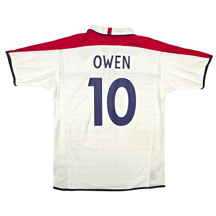 2003/05 England Home Football Shirt (L) Umbro 10 Owen - Football Finery - FF302887