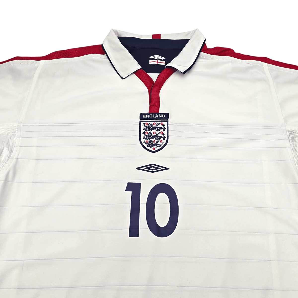 2003/05 England Home Football Shirt (L) Umbro 10 Owen - Football Finery - FF302887