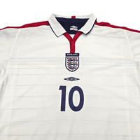 2003/05 England Home Football Shirt (L) Umbro 10 Owen - Football Finery - FF302887