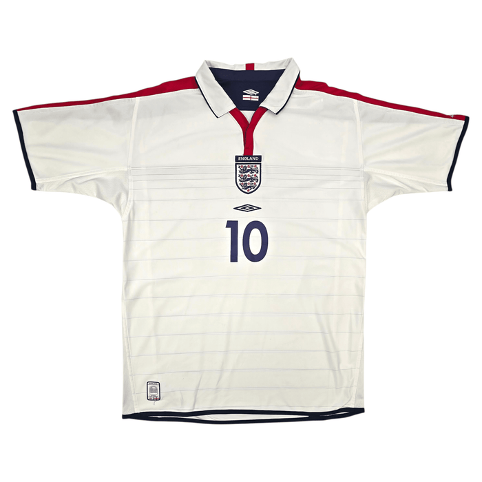2003/05 England Home Football Shirt (L) Umbro 10 Owen - Football Finery - FF302887
