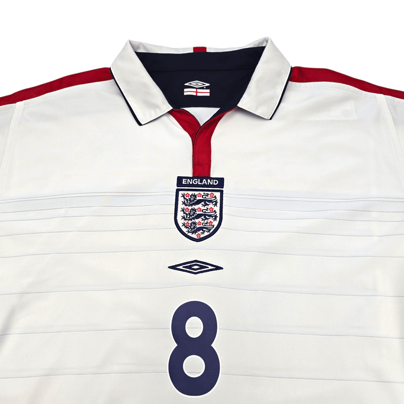 2003/05 England Home Football Shirt (L) Umbro 8 Scholes - Football Finery - FF300527