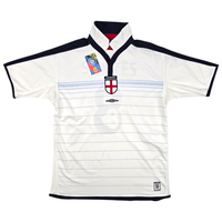 2003/05 England Home Football Shirt (L) Umbro 8 Scholes - Football Finery - FF300527