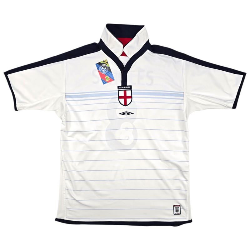 2003/05 England Home Football Shirt (L) Umbro 8 Scholes - Football Finery - FF300527