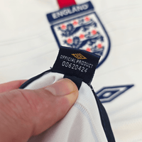 2003/05 England Home Football Shirt (XL) Umbro 7 Beckham - Football Finery - FF301388