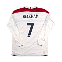 2003/05 England Home Football Shirt (XL) Umbro 7 Beckham - Football Finery - FF303151