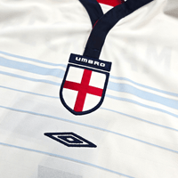 2003/05 England Home Football Shirt (XL) Umbro 7 Beckham - Football Finery - FF303151
