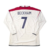 2003/05 England Home Football Shirt (XL) Umbro 7 Beckham - Football Finery - FF304792