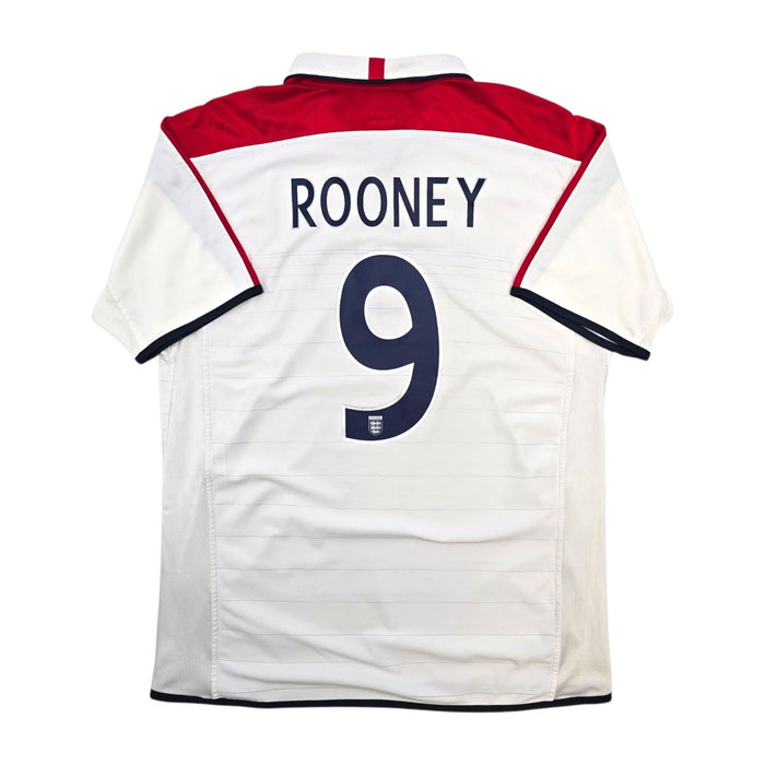 2003/05 England Home Football Shirt (XL) Umbro #9 Rooney - Football Finery - FF307542