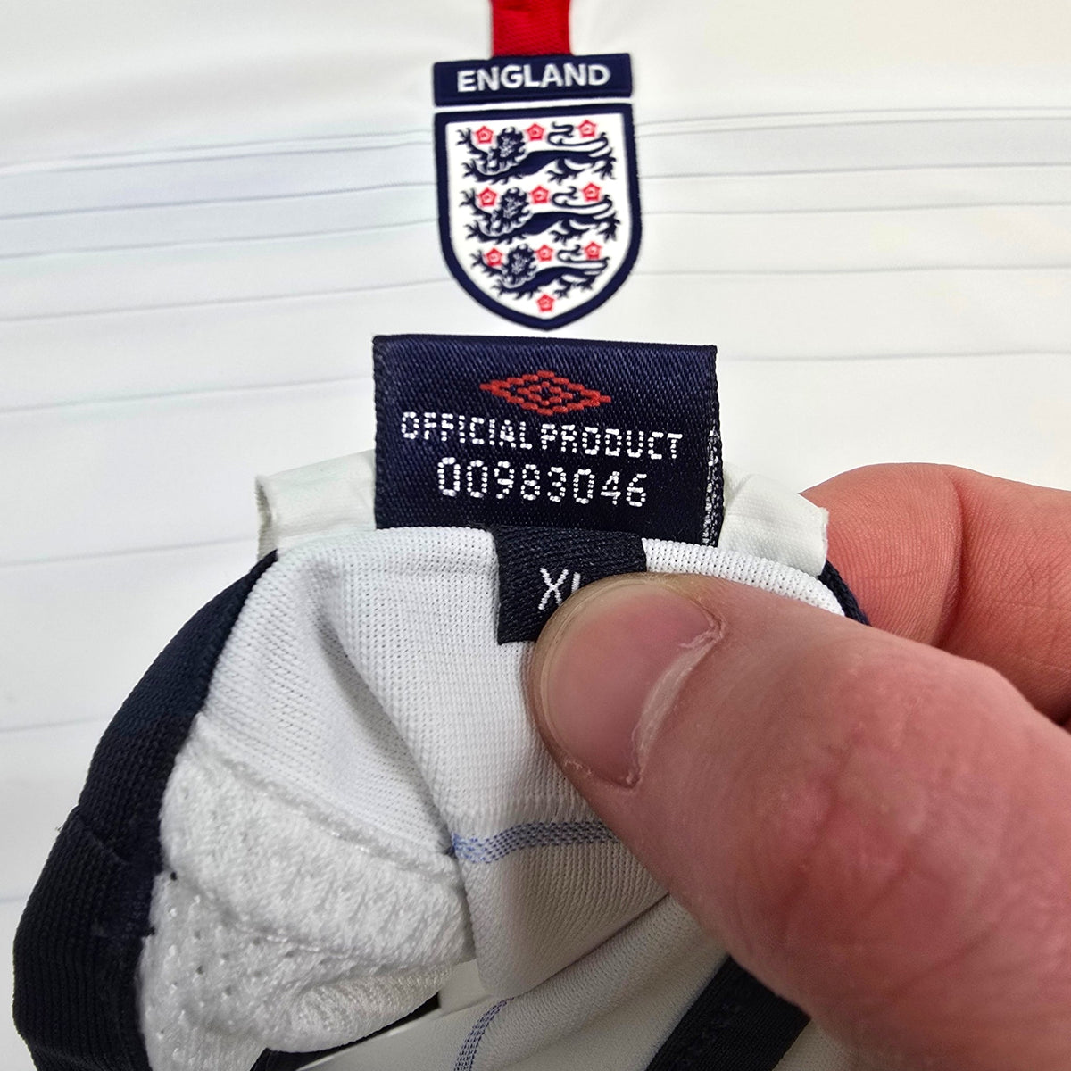 2003/05 England Home Football Shirt (XL) Umbro - Football Finery - FF304706