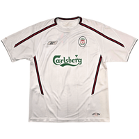 2003/05 Liverpool Away Football Shirt (L) Reebok 17 Gerrard - Football Finery - FF304206