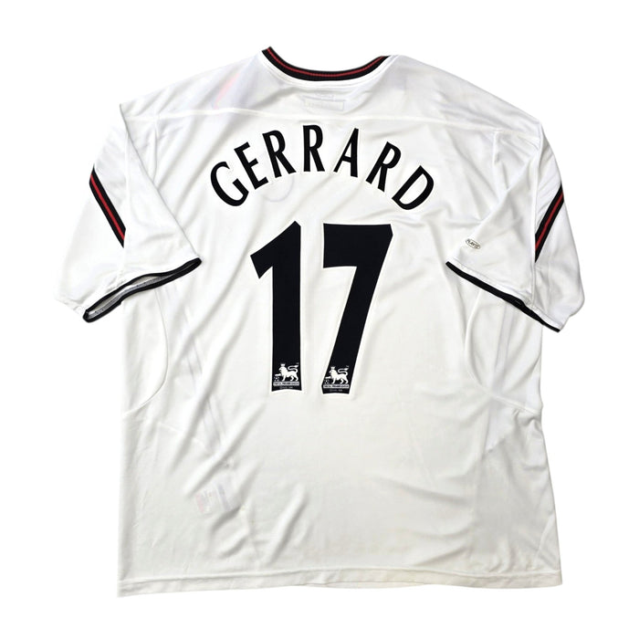 2003/05 Liverpool Away Football Shirt (XL) Reebok #17 Gerrard - Football Finery - FF307766C