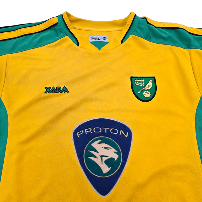2003/05 Norwich City Home Football Shirt (M) Xara - Football Finery - FF303517