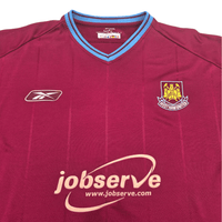 2003/05 West Ham United Home Football Shirt (2XL) Reebok - Football Finery - FF303005