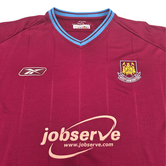 2003/05 West Ham United Home Football Shirt (2XL) Reebok - Football Finery - FF303005