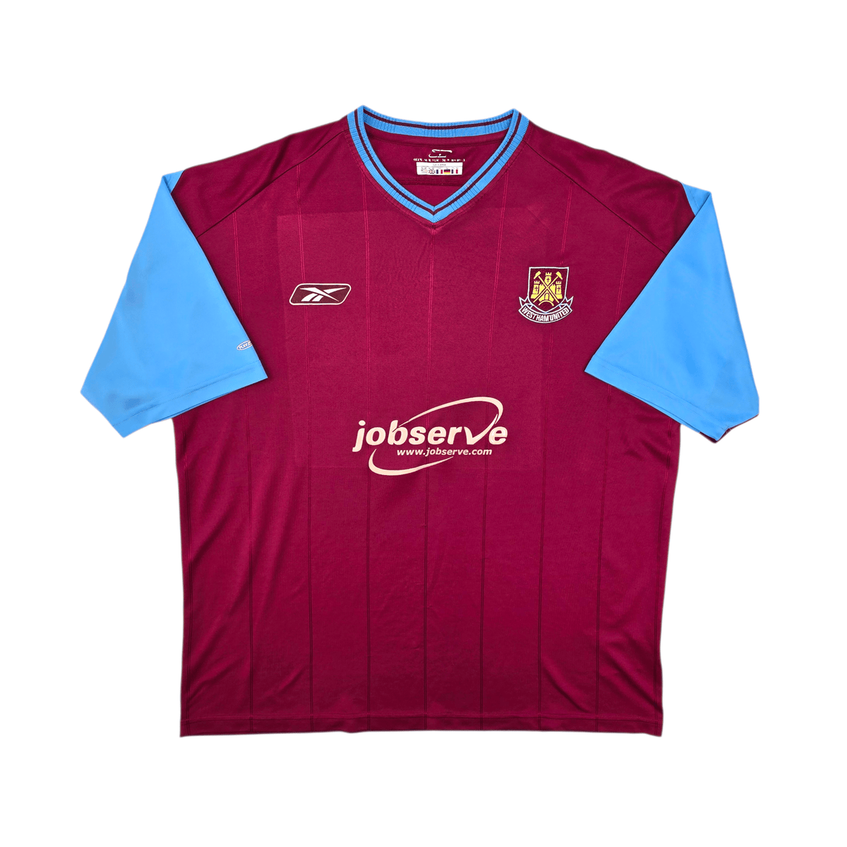 2003/05 West Ham United Home Football Shirt (2XL) Reebok - Football Finery - FF303005