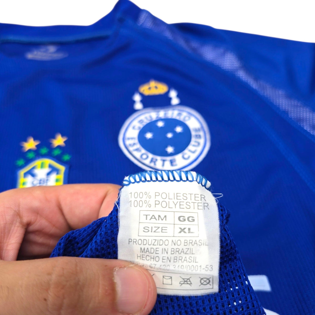 2004 Cruzeiro Home Football Shirt (XL) Topper #7 - Football Finery - FF308048