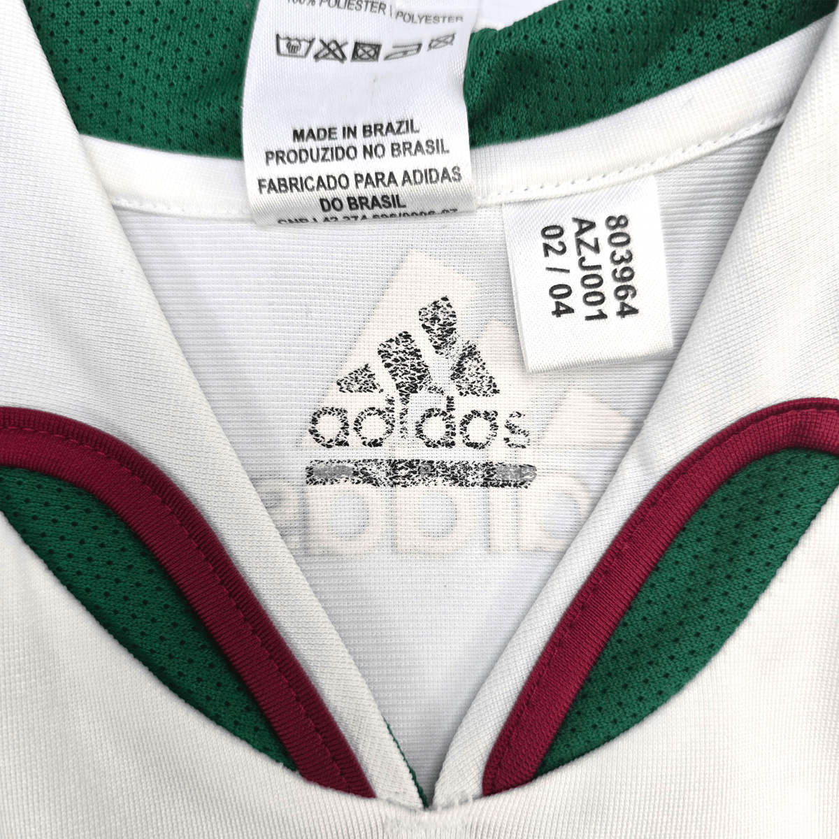 2004 Fluminense Away Football Shirt (M) Adidas 10 - Football Finery - FF302247