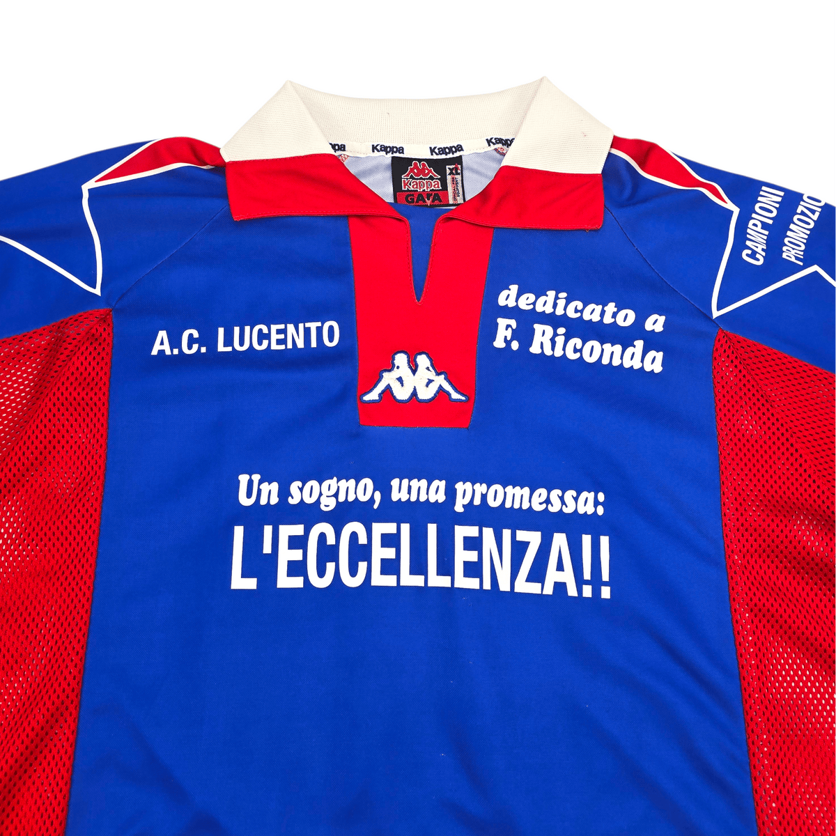 2004/05 AC Lucento Home Football Shirt (XL) Kappa 66 Paolino - Football Finery - FF301099