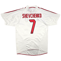 2004/05 AC Milan Away Football Shirt (M) Adidas 7 Shevchenko - Football Finery - FF302910