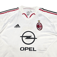 2004/05 AC Milan Away Football Shirt (M) Adidas 7 Shevchenko - Football Finery - FF302910