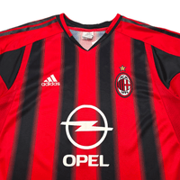 2004/05 AC Milan Home Football Shirt (M) Adidas 21 Pirlo - Football Finery - FF303312