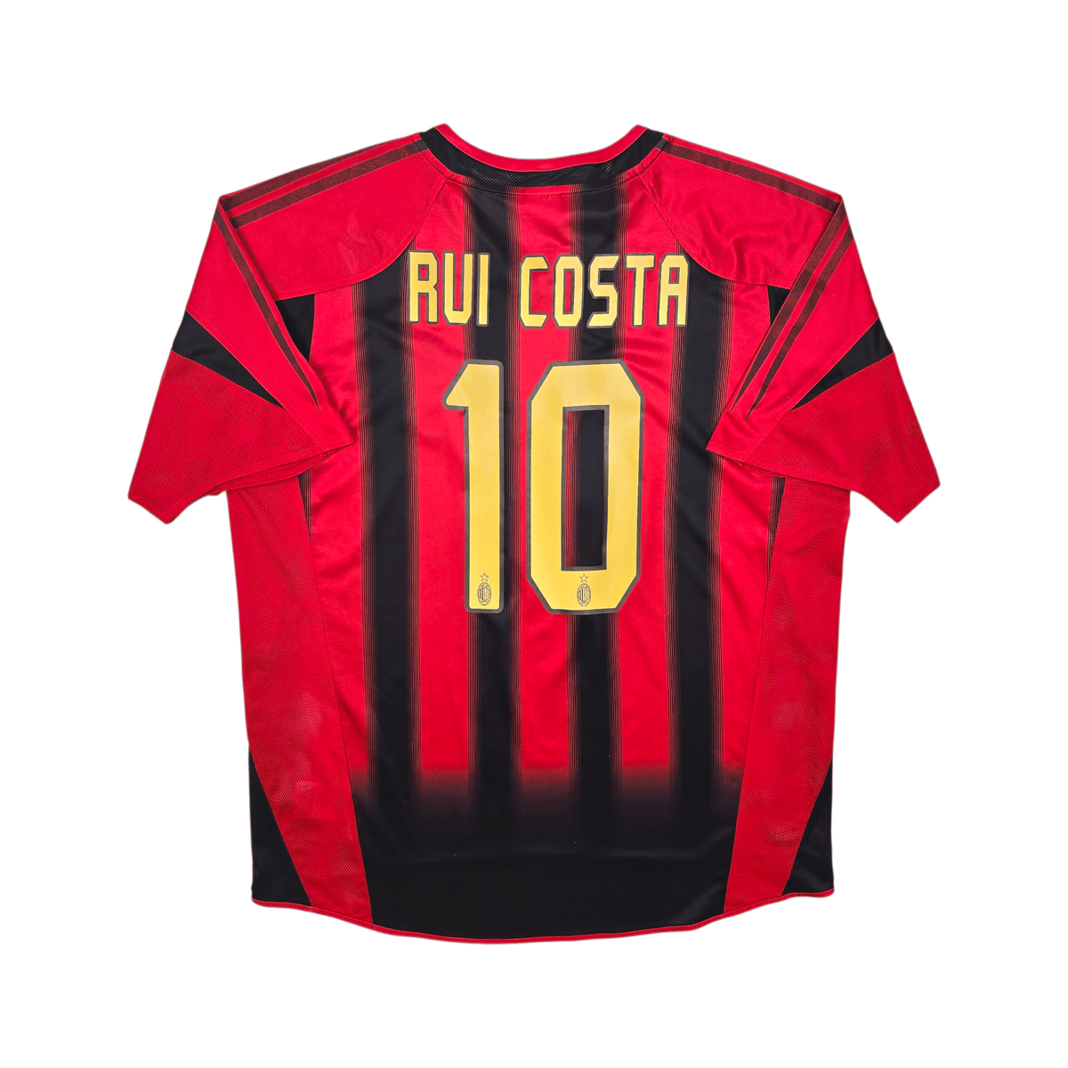 2004/05 AC Milan Home Football Shirt (XL) Adidas 10 Rui Costa - Football Finery - FF300577A