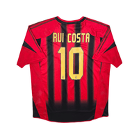 2004/05 AC Milan Home Football Shirt (XL) Adidas 10 Rui Costa - Football Finery - FF300577A