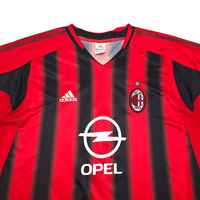 2004/05 AC Milan Home Football Shirt (XL) Adidas 10 Rui Costa - Football Finery - FF300577A