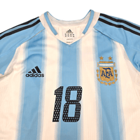 2004/05 Argentina Home Football Shirt (M) Adidas 18 Messi (Player Version) - Football Finery - FF301150