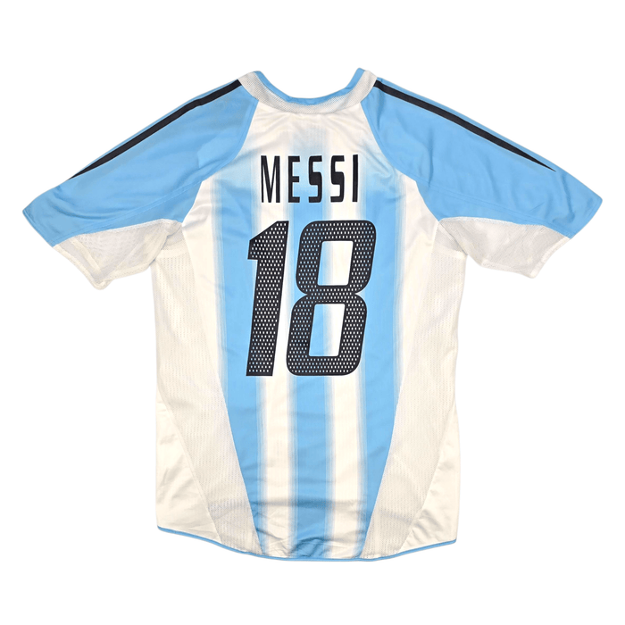 2004/05 Argentina Home Football Shirt (M) Adidas 18 Messi (Player Version) - Football Finery - FF301150