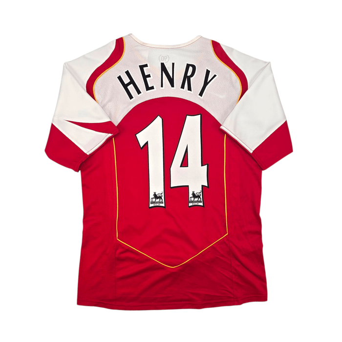 2004/05 Arsenal Home Football Shirt (M) Nike 14 Henry - Football Finery - FF302739
