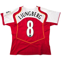 2004/05 Arsenal Home Football Shirt (XL) Nike 8 Ljungberg (Womens) - Football Finery - FF306895