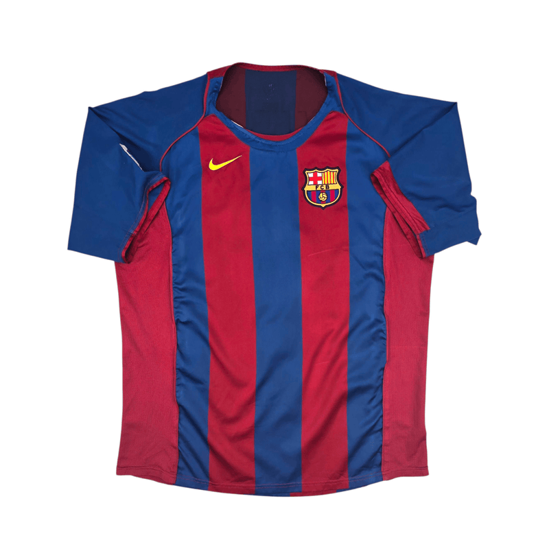 2004/05 Barcelona Home Football Shirt (L) Nike 30 Messi - Football Finery - FF302550