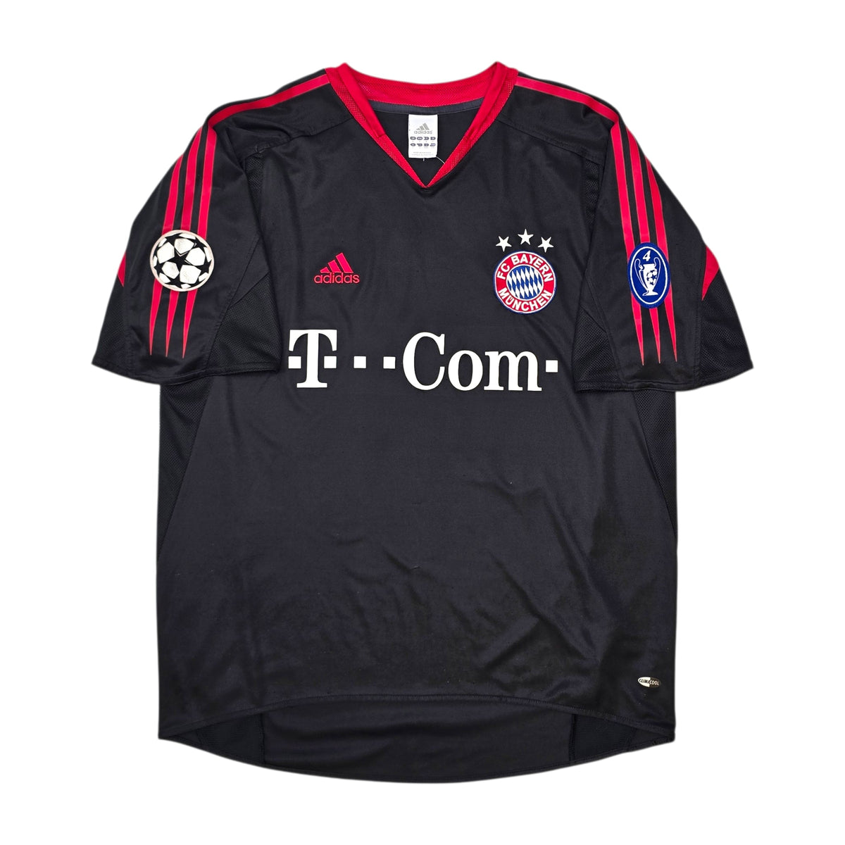 2004/05 Bayern Munich European Football Shirt (L) Adidas 3 Lucio - Football Finery - FF304911