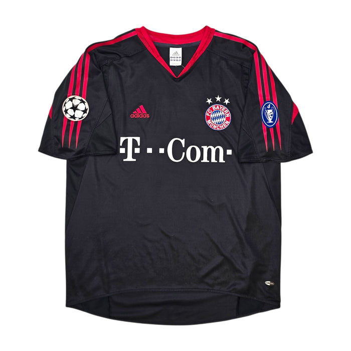 2004/05 Bayern Munich European Football Shirt (L) Adidas 3 Lucio - Football Finery - FF304911