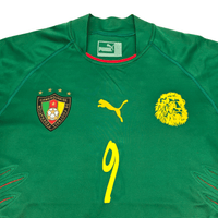 2004/05 Cameroon Home Football Shirt (M) Puma 9 Eto'o - Football Finery - FF300857