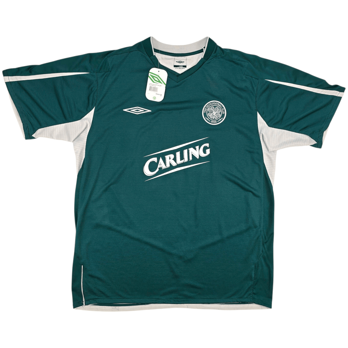 2004/05 Celtic Away Football Shirt (XL) Umbro 7 Juninho (BNWTs) - Football Finery - FF302804
