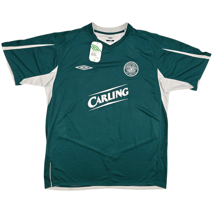 2004/05 Celtic Away Football Shirt (XL) Umbro 7 Juninho (BNWTs) - Football Finery - FF302804