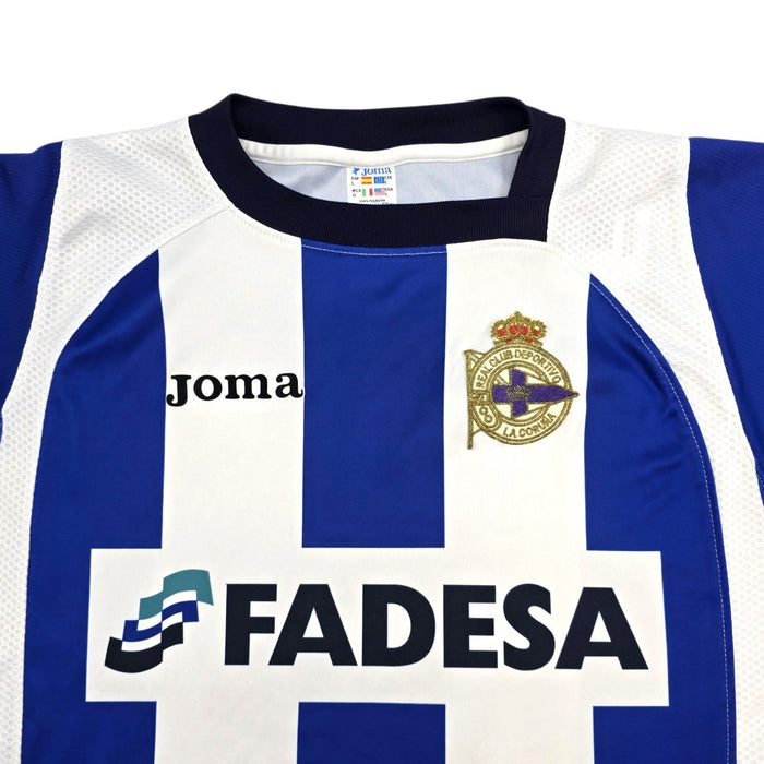 2004/05 Deportivo La Coruna Home Football Shirt (L) Joma - Football Finery - FF303230