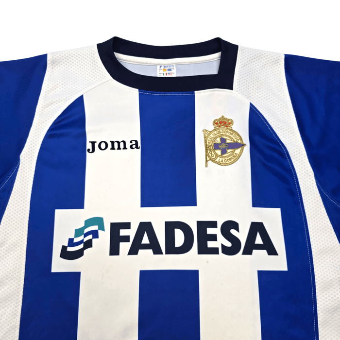 2004/05 Deportivo La Coruna Home Football Shirt (L) Joma - Football Finery - FF303230