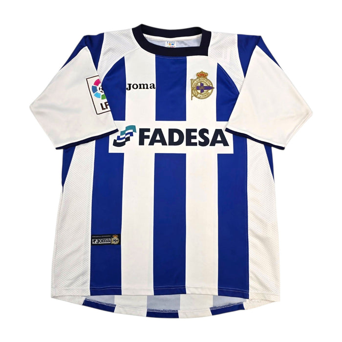 2004/05 Deportivo La Coruna Home Football Shirt (L) Joma - Football Finery - FF303230