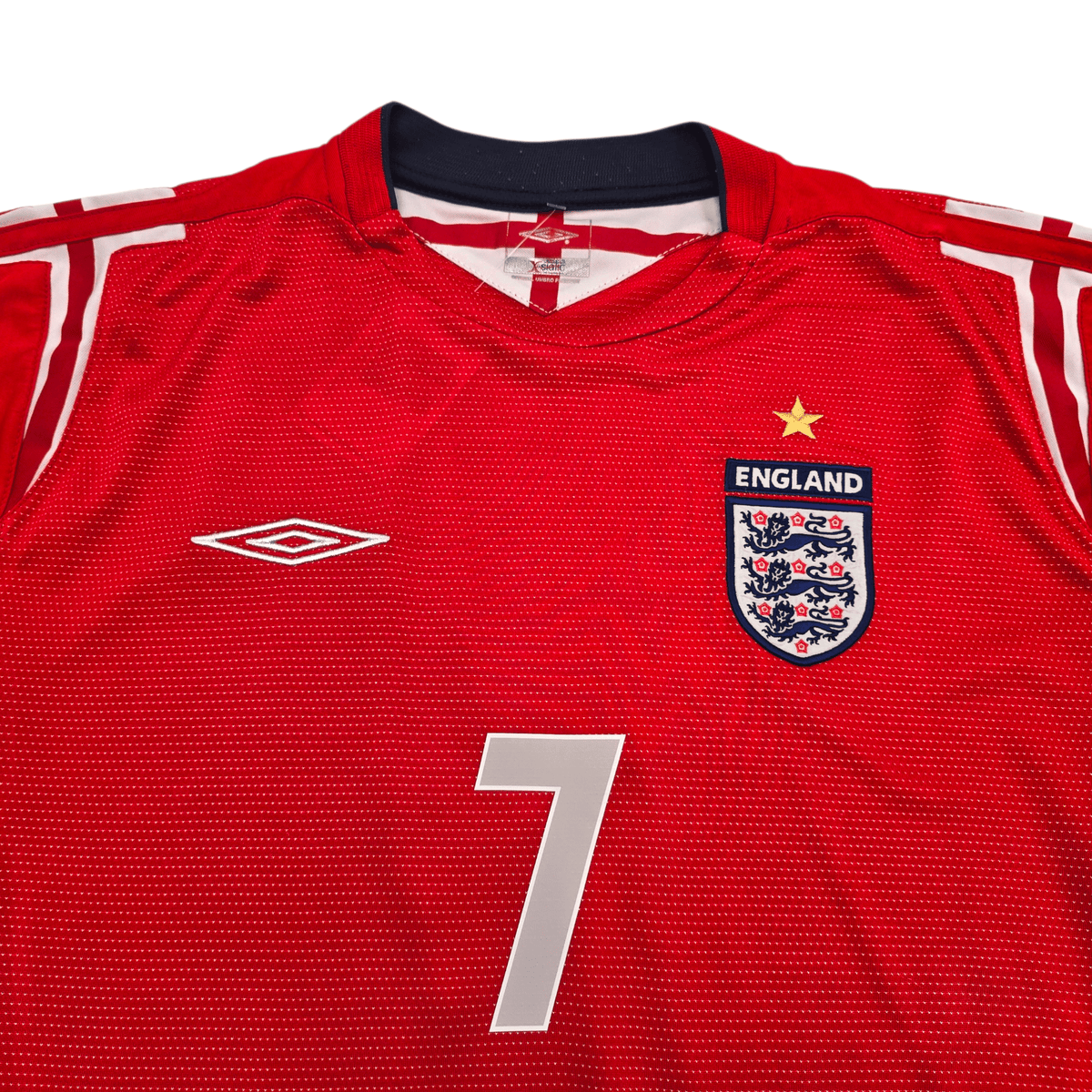 2004/05 England Away Football Shirt (L) Umbro 7 Beckham - Football Finery - FF302527