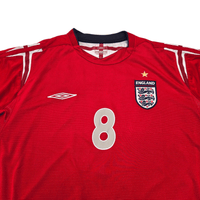 2004/05 England Away Football Shirt (XL) Umbro 8 Lampard - Football Finery - FF302552