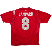 2004/05 England Away Football Shirt (XL) Umbro 8 Lampard - Football Finery - FF302552