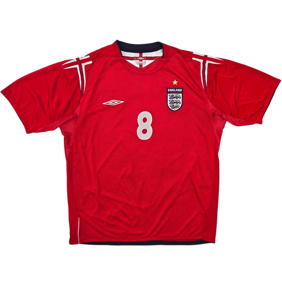 2004/05 England Away Football Shirt (XL) Umbro 8 Lampard - Football Finery - FF302552