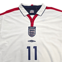 2004/05 England Home Football Shirt (L) Umbro 11 Lampard - Football Finery - FF301198