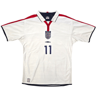 2004/05 England Home Football Shirt (L) Umbro 11 Lampard - Football Finery - FF301198