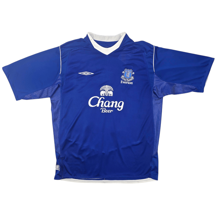 2004/05 Everton Home Football Shirt (L) Umbro #10 Ferguson - Football Finery - FF204498