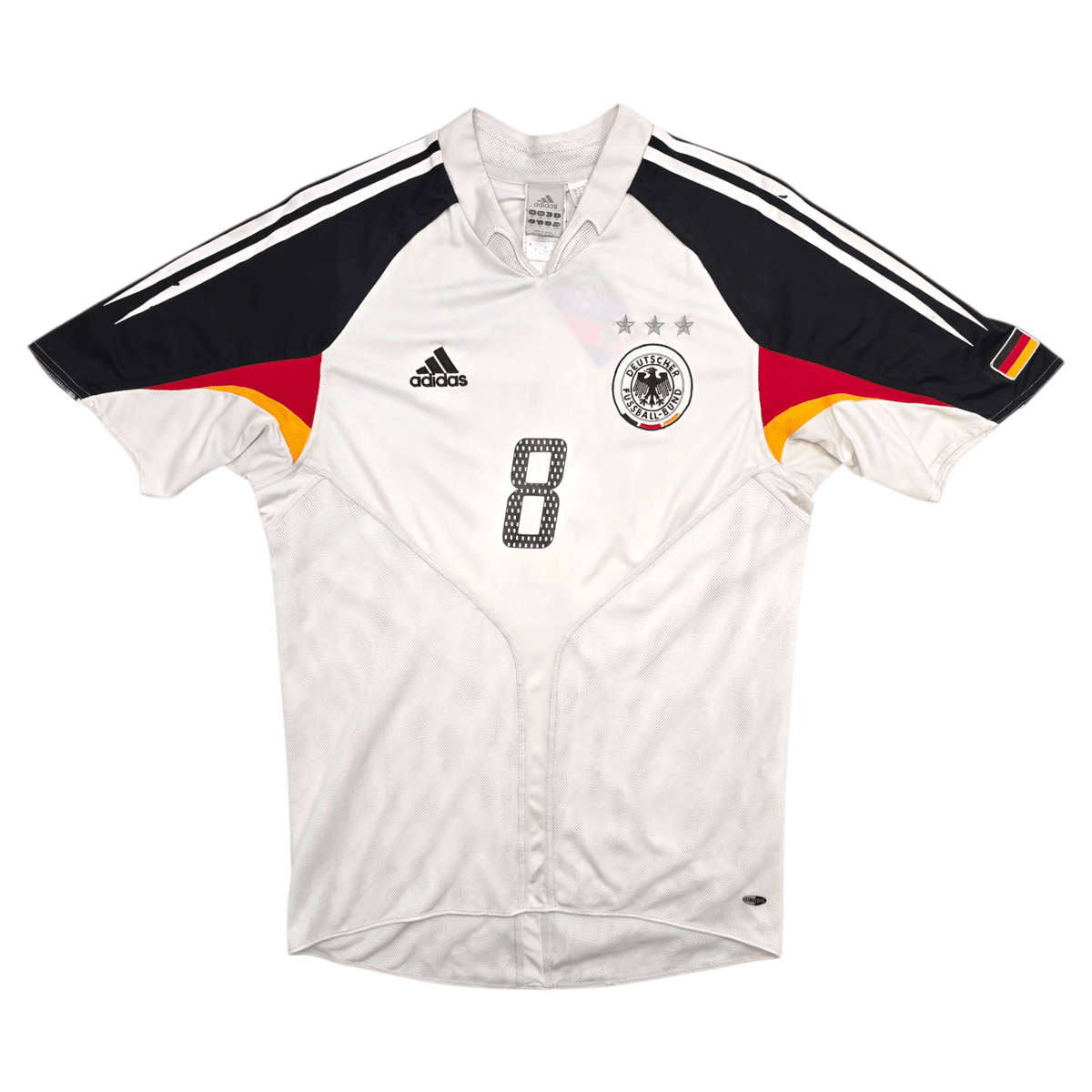 2004/05 Germany Home Football Shirt (M) Adidas 8 Hamann - Football Finery - FF302674